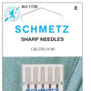 Schmetz Microtex Sharp Machine Needles Size 70/10 5/Pkg