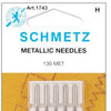 Schmetz Metallic Machine Needles Size 80/12 5/Pkg