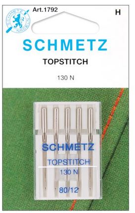 Schmetz Topstitch Machine Needles Size 80/12 5/Pkg