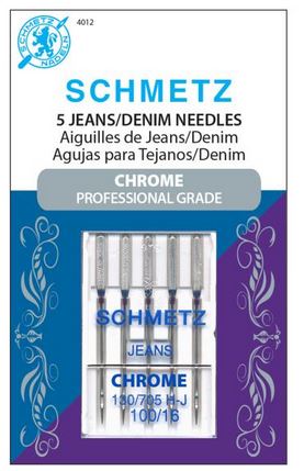 Schmetz Chrome Jean & Denim Machine Needles Size 16/100 5/Pkg