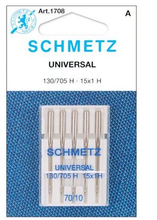 Schmetz Universal Needles, Size 70/10 5/Pkg