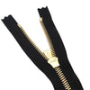 YKK  #5 Excella Golden Brass Zipper - Closed Bottom