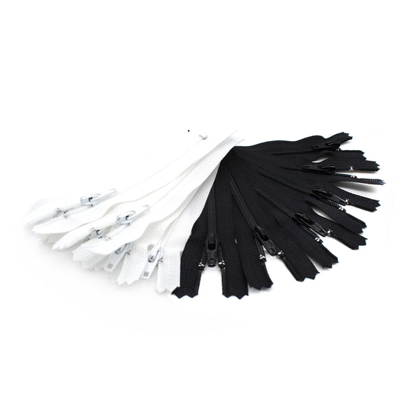 YKK® #3 Skirt & Dress Zippers - Black & White