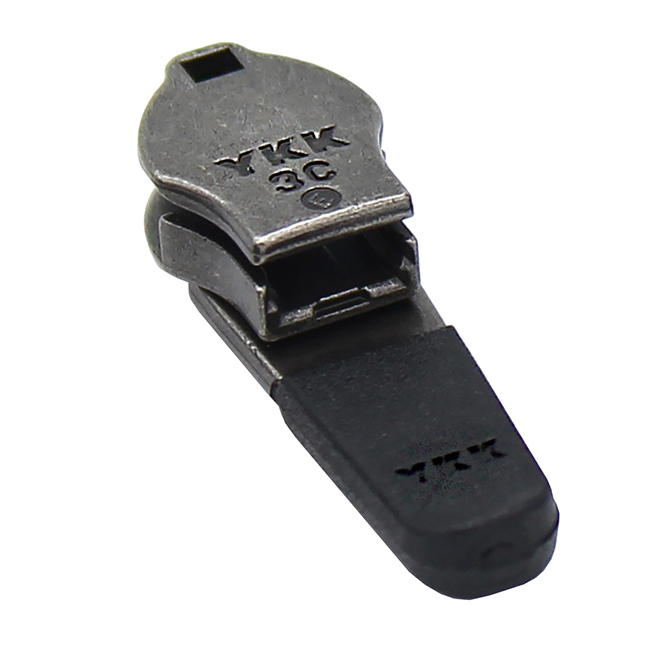 YKK® #3 Coil Semi - Automatic Slider with Black Rubber Tap