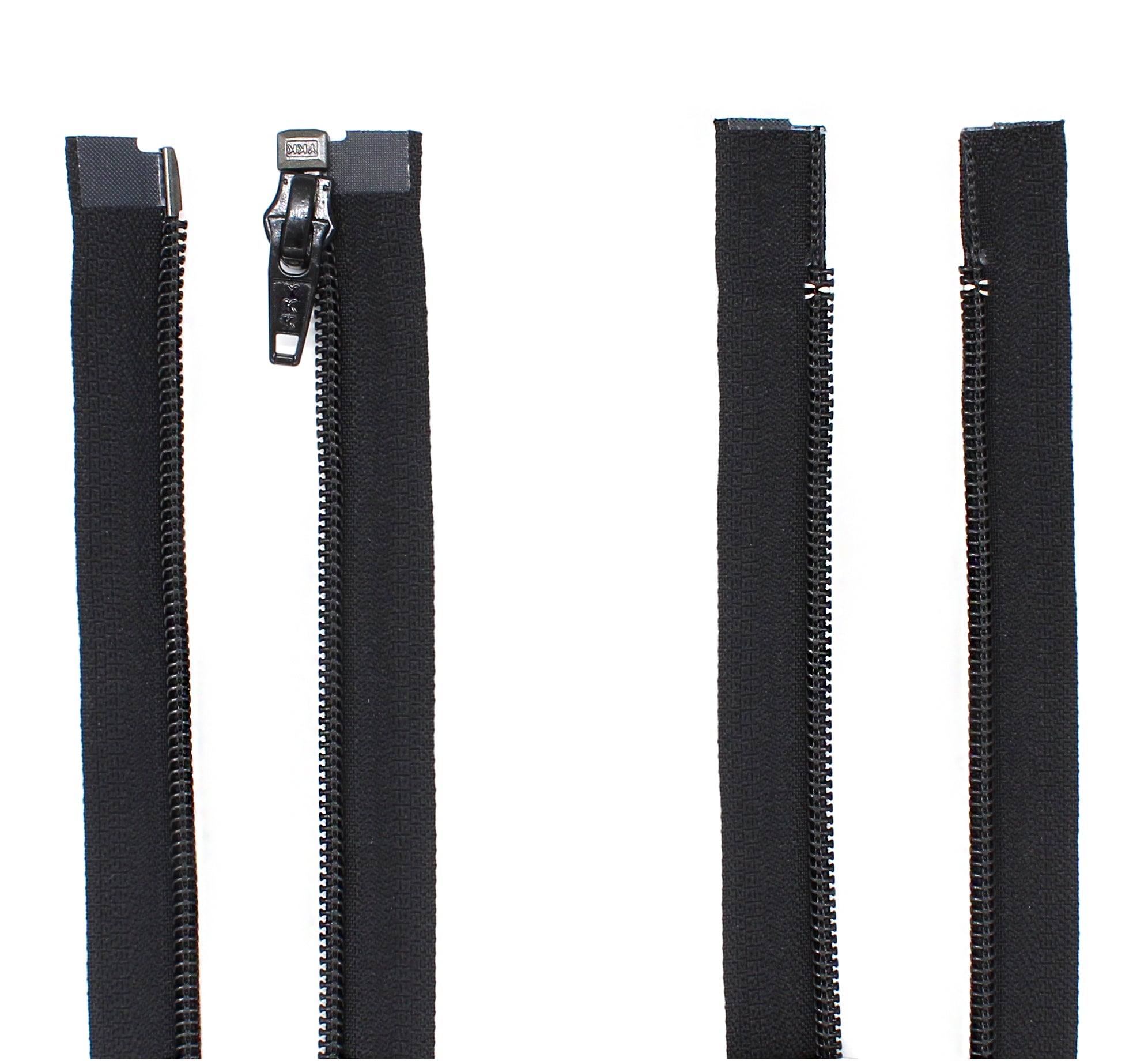  YKK® 30 Jacket Zipper ~ YKK #5 Aluminum Metal ~ Medium Weight  YKK Zipper ~ Separating ~ Black (1 Zipper) Made in USA