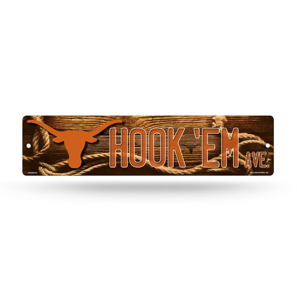 Texas Longhorns 4" x 16" Street Sign