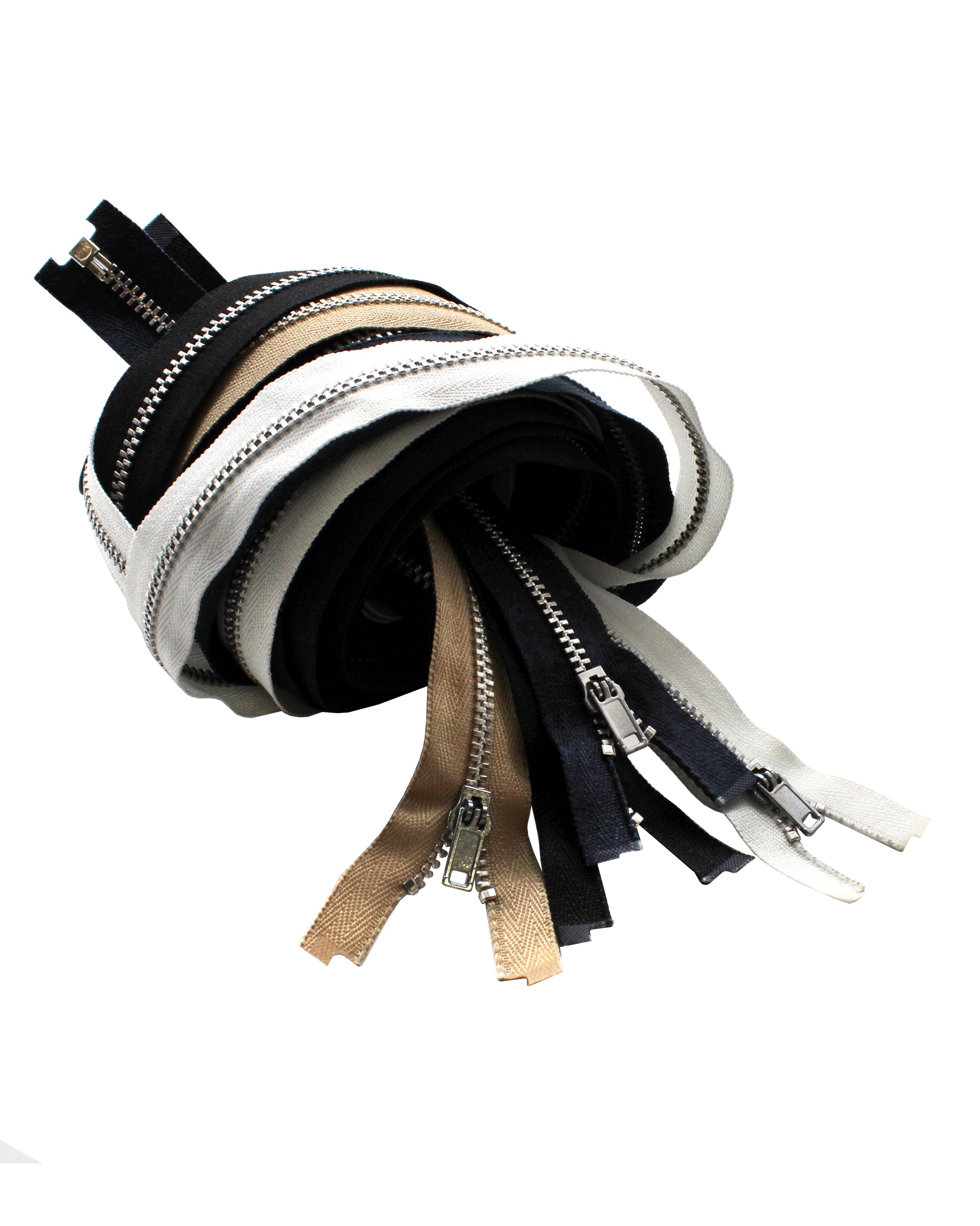 YKK® #3 Thin Nylon-Coil Jacket Separating Zippers - Stock Colors