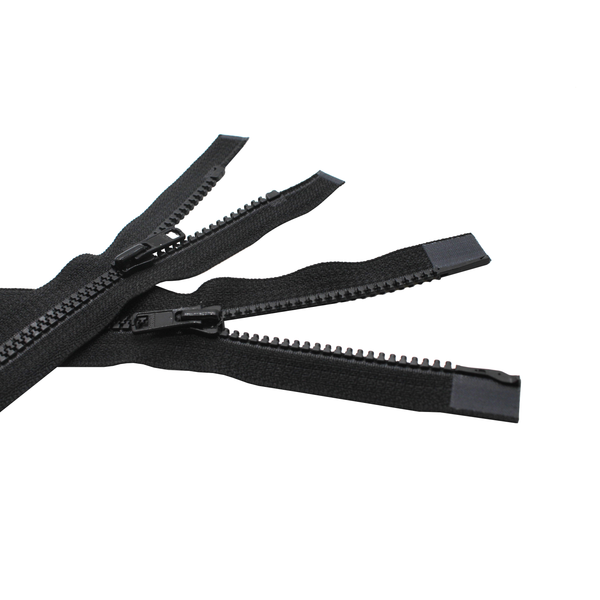 YKK® #3 Vislon Molded Plastic 2 Way Separating Black Zipper