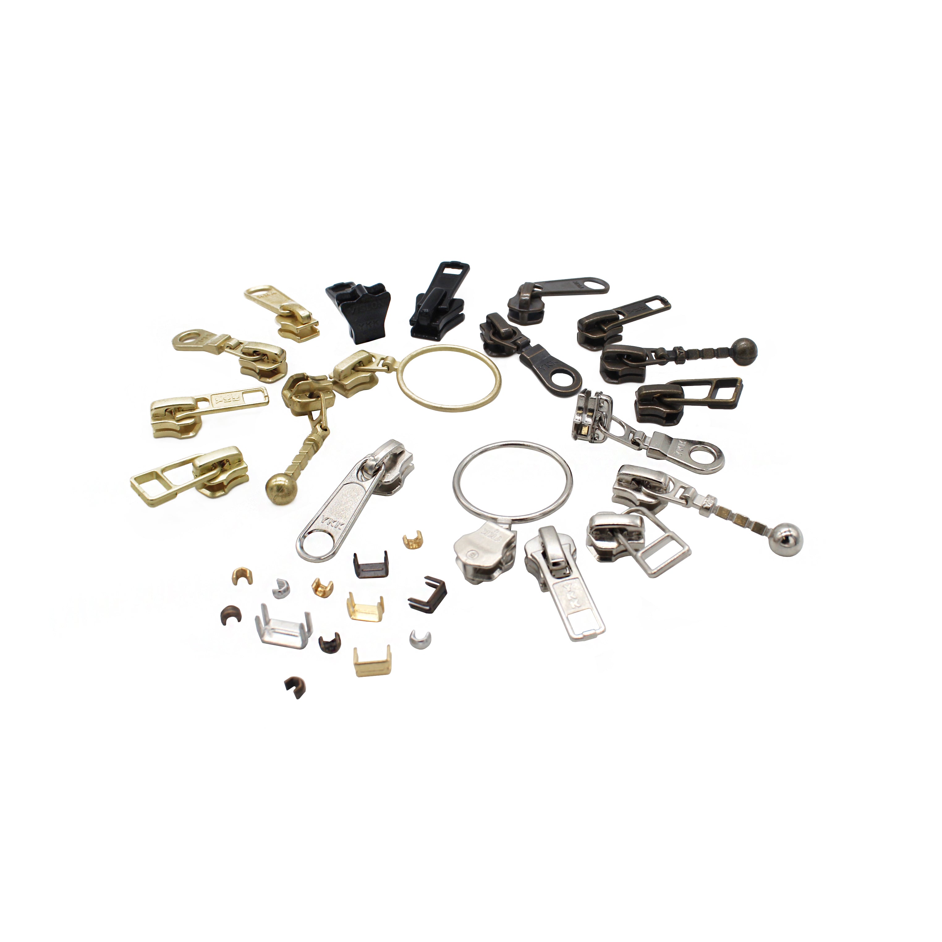 Zipper Repair Kit - #3 YKK Vislon Sliders - Choose Your Color - 3 Slid