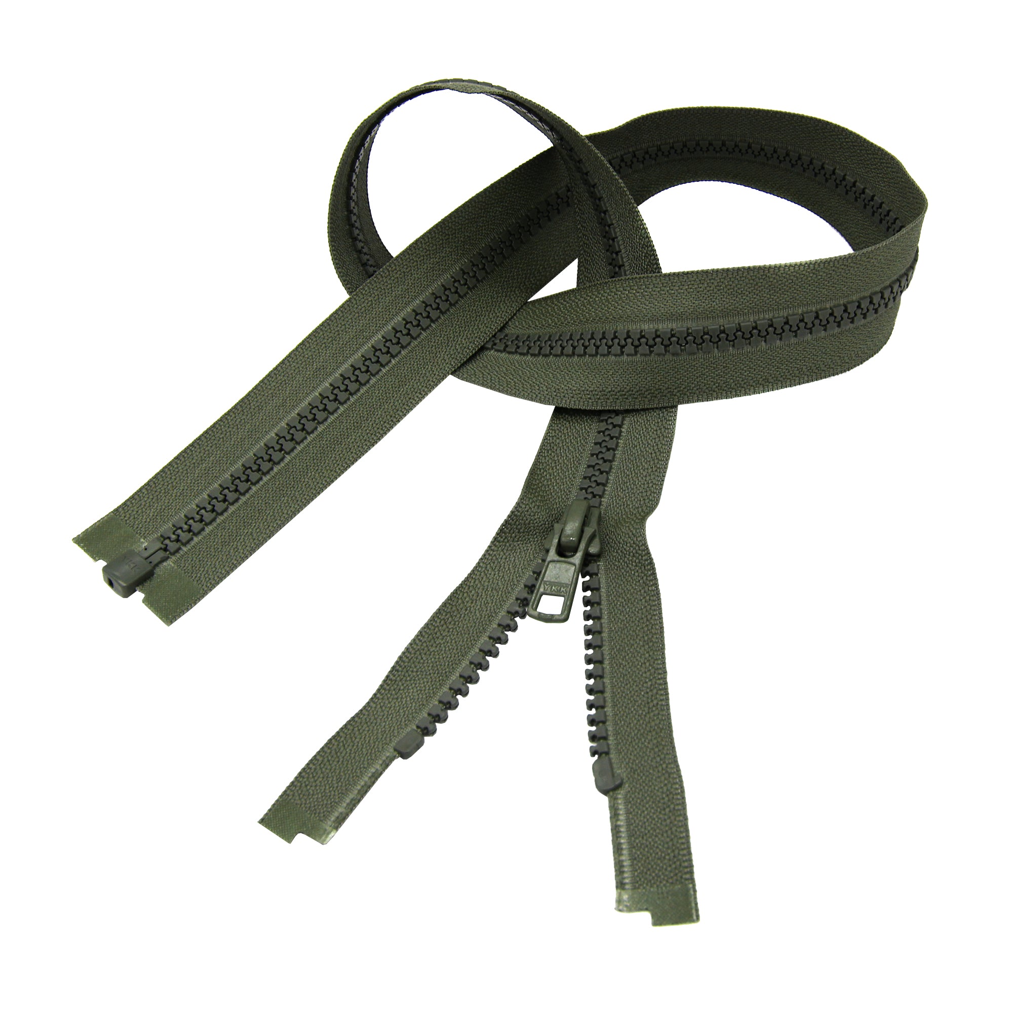 YKK # 5 Medium Weight Molded Plastic Separating Zipper - 1 Zipper per Pack  (Brown - #570) (16)