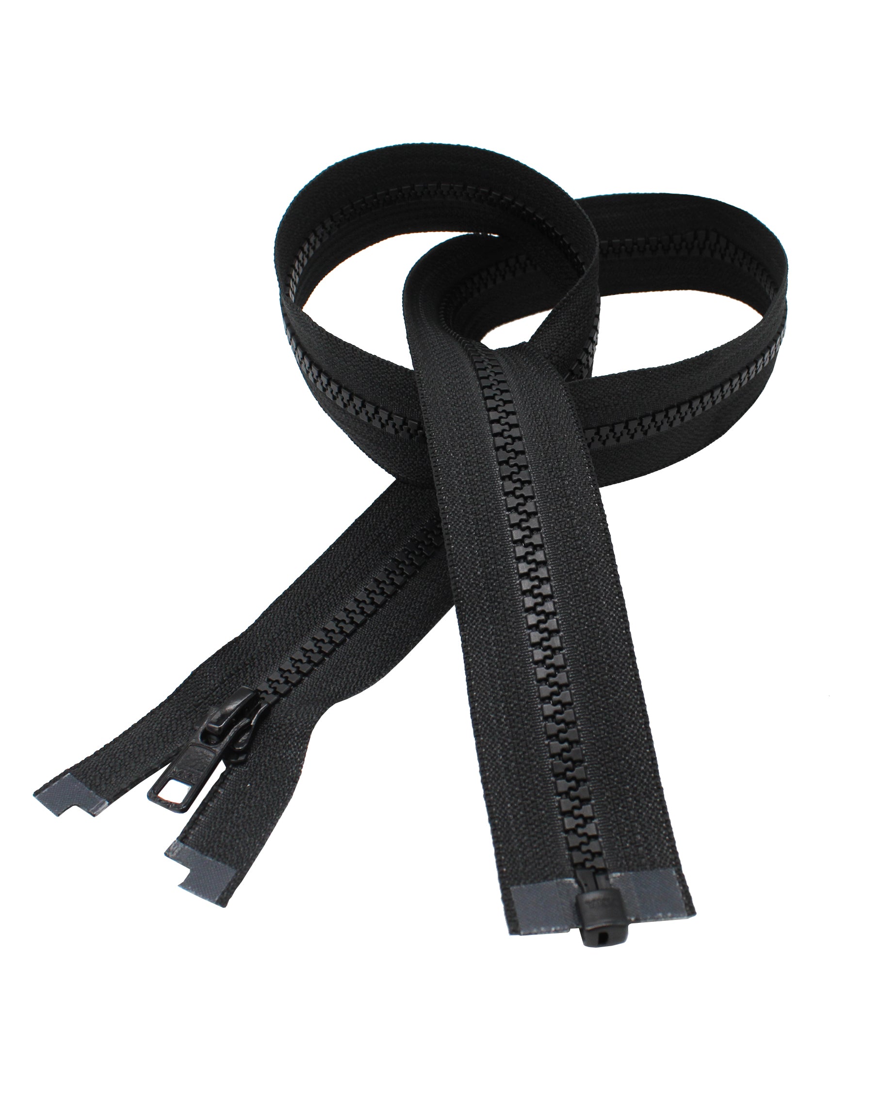 Mandala Crafts #5 Plastic Zipper - 5 PCs Black 33 Inches Separating Zippers  for Sewing - Jacket Zipper Separating Zipper Replacement Zippers for