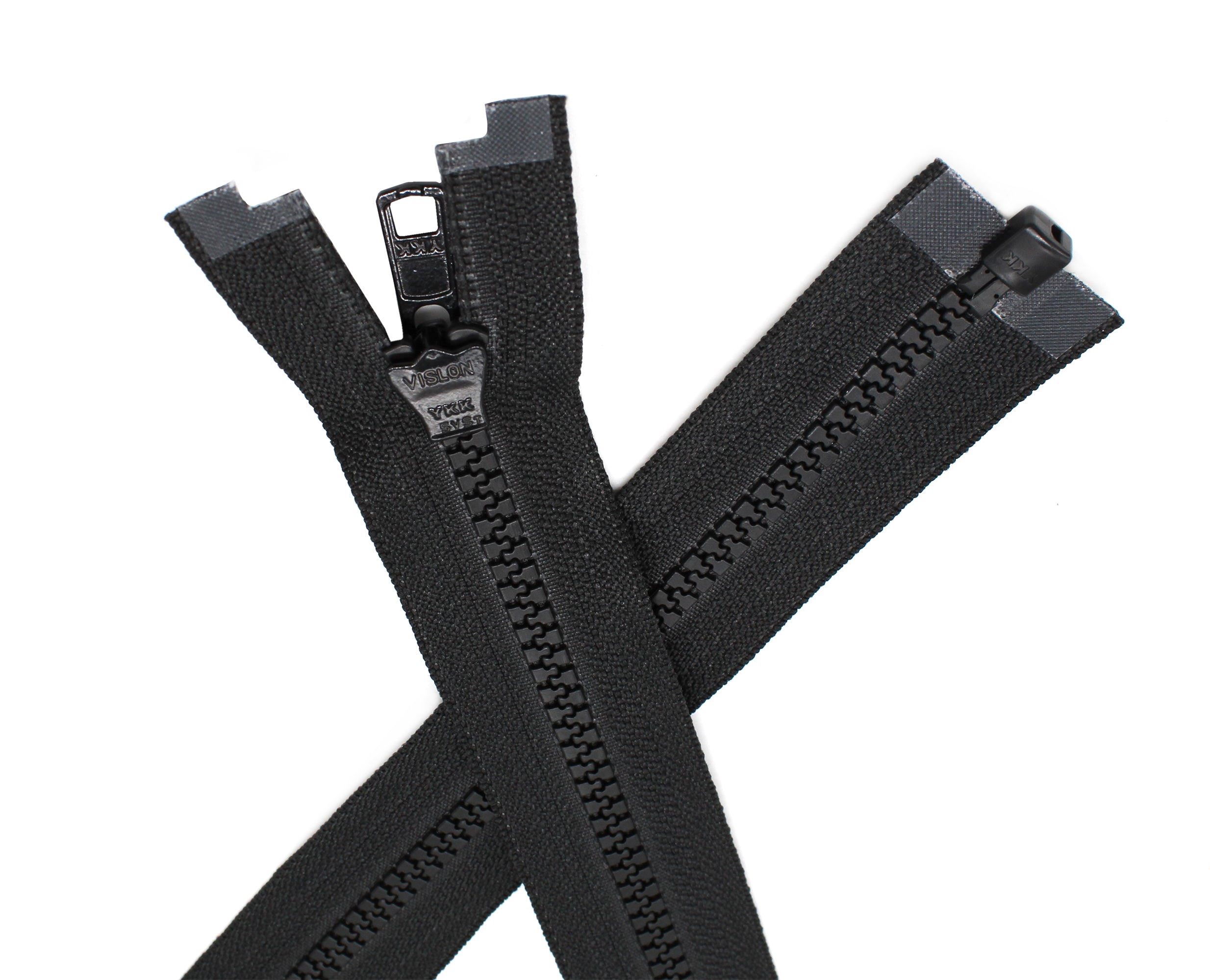 36 Vislon Zipper ~ YKK #10 Molded Extra-Heavy Separating - 567 Olive Green  (1 Zipper / Pack)