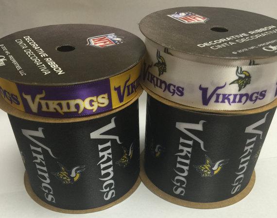 Vikings NFL Printed Ribbon