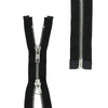 YKK® #5 "2-Way" Aluminum Separating 48" - Jacket - Black & White