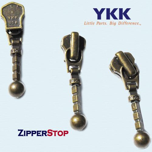 YKK ® #5 Antique Brass Foxtail Slider
