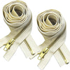 YKK #5 Brass Separating - 36" 100 % Cotton Tape Zipper - Natural