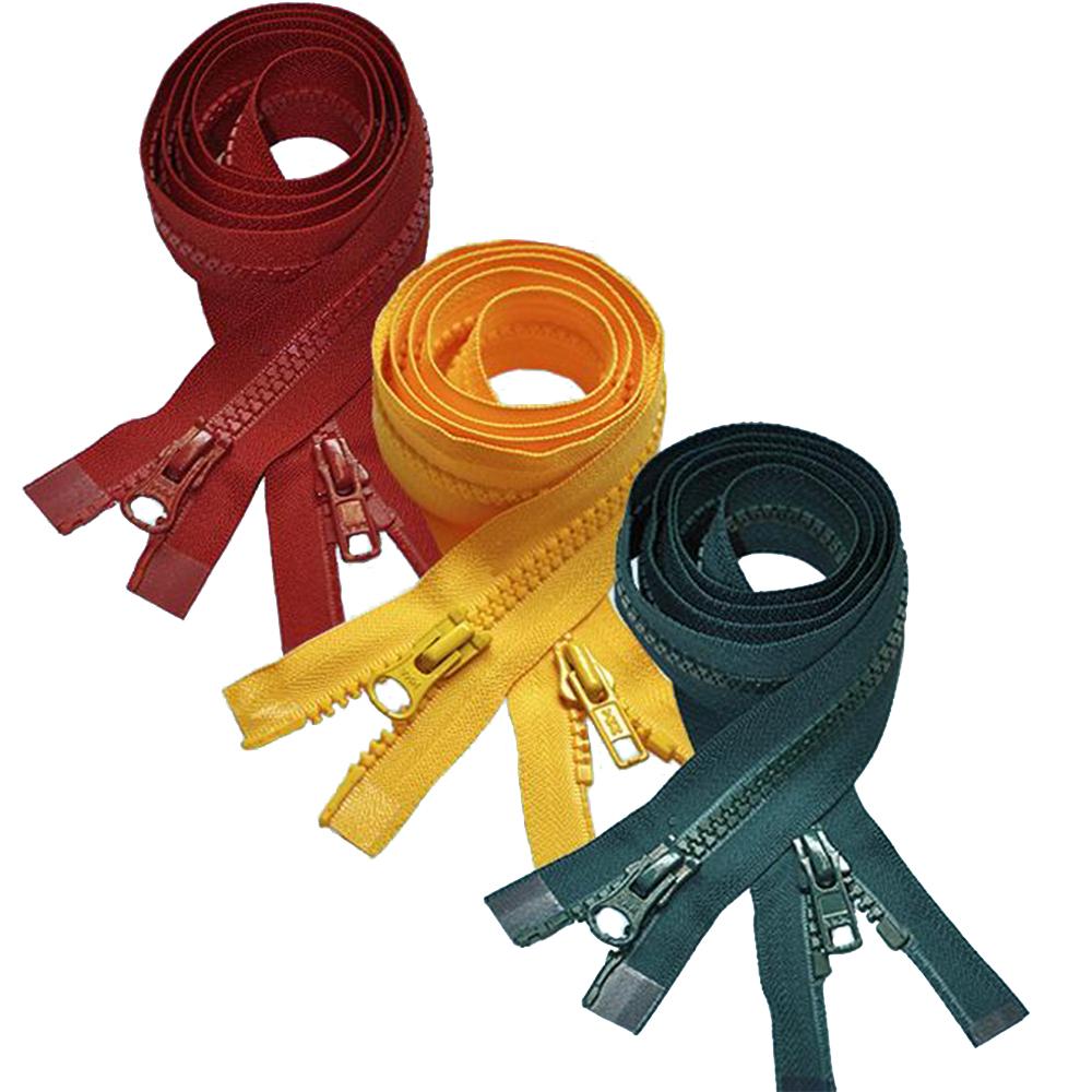 Assorted Colors Ykk #5 Vislon Separating Jacket Zippers for Ski & Sport  Jacket - Plastic Zippers Bulk 5 or 10 Colors Mixed (27 Inches 10pcs)