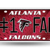 Atlanta Falcons NFL #1 Fan Metal License Plate