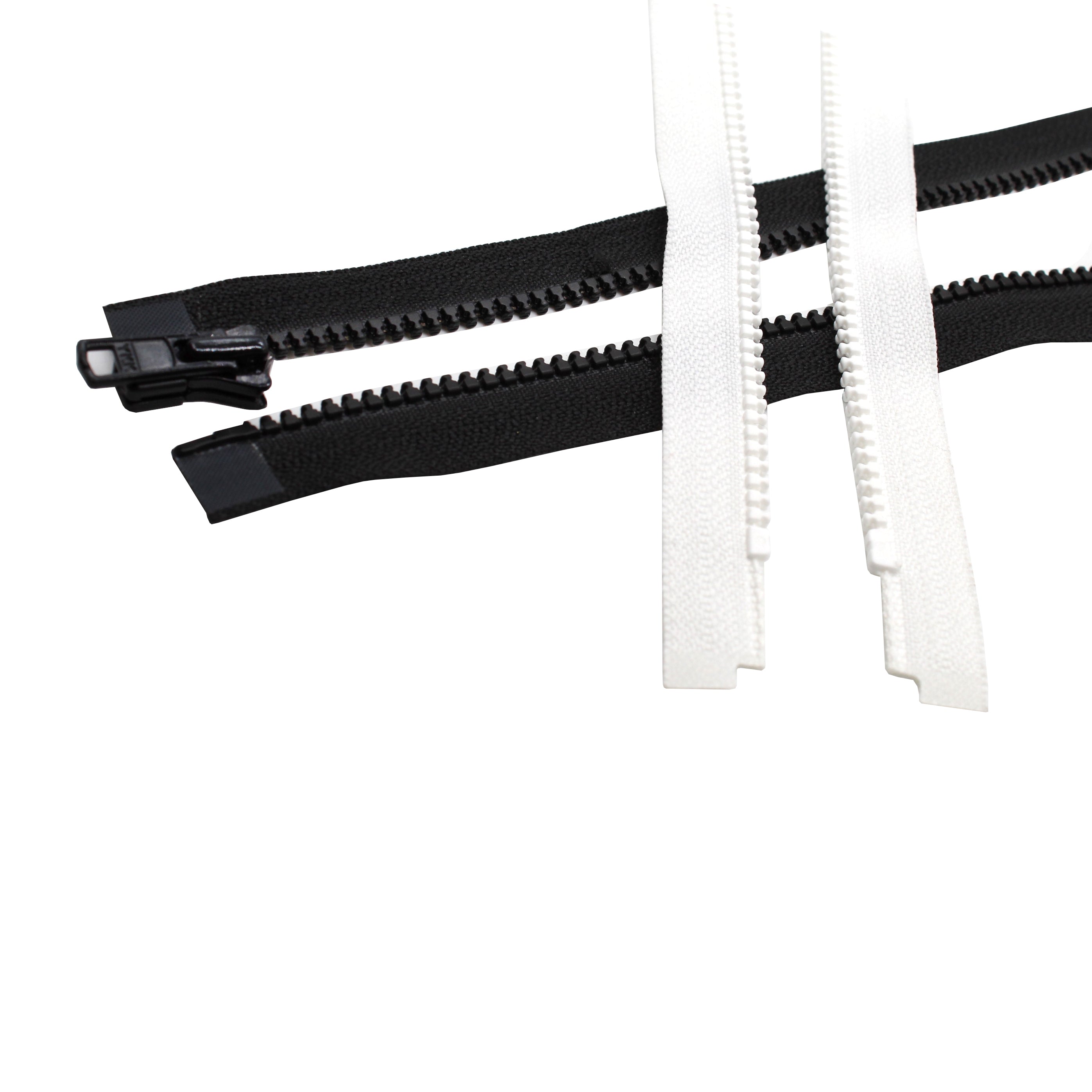 YKK #3 10 Molded Plastic Two-Way Jacket Zipper - Black (580)