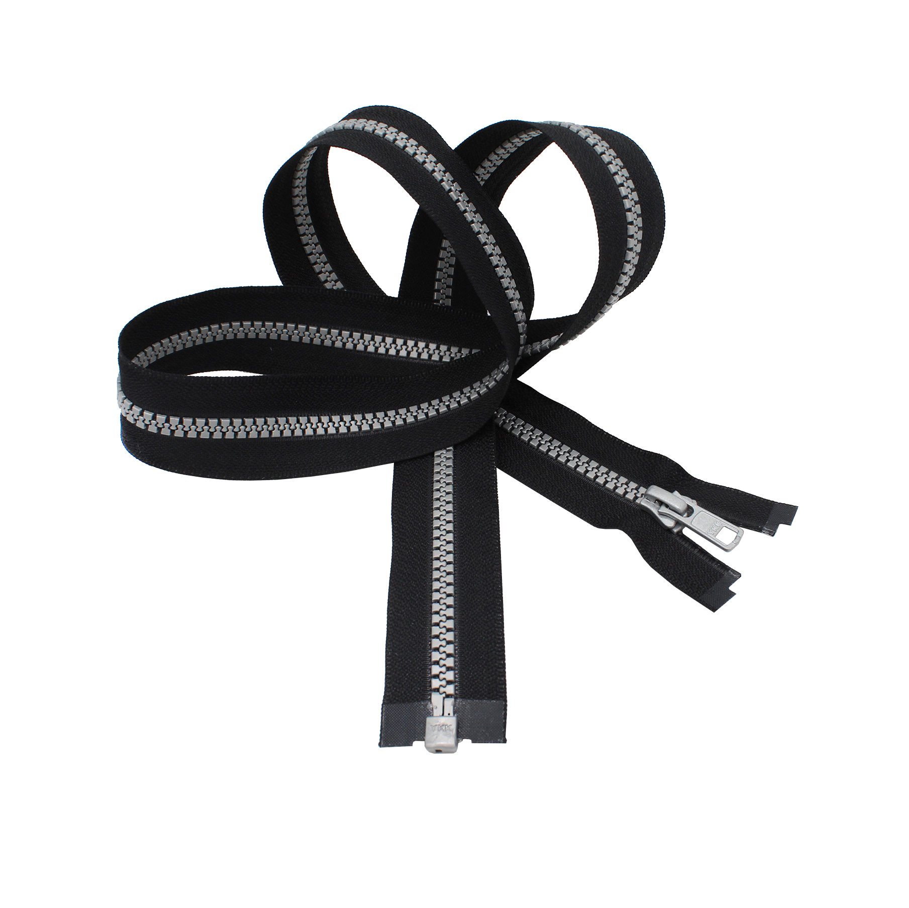 #5 Black, YKK Metal Chain Zipper Tape with Solid Nickel Teeth, #5M-BLK-SNIC