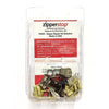 Zipper Repair Kit Solution YKK#5 Assorted Metal Bell Pull Sliders with Top& Bottom Stops (6 Pulls-2 Aluminum 2 Antique~ 2 Brass Sliders)