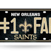 New Orleans Saints NFL #1 Fan Metal License Plate