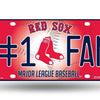 Red Sox MLB #1 Fan Metal License Plate