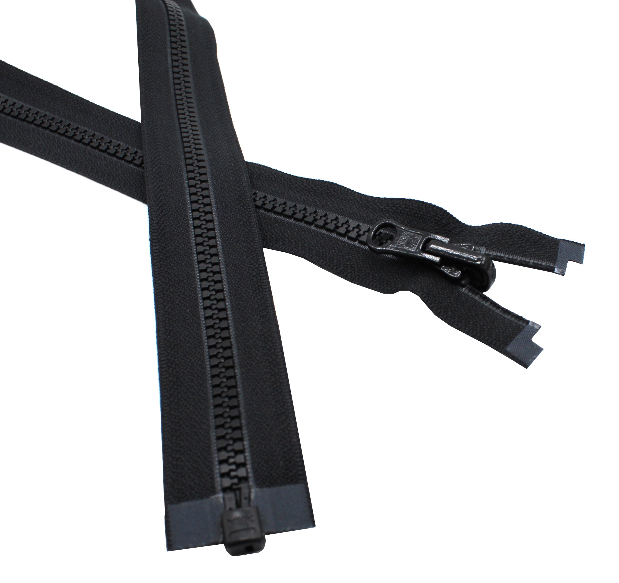 YKK #5 Molded Plastic Reversible Jacket Zipper Sliders - 10/Pack - Black  (580)
