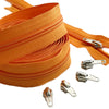 Continuous Chain Zipper YKK® #5 Nylon Coil by The Yard with Slider Make-A-Zipper