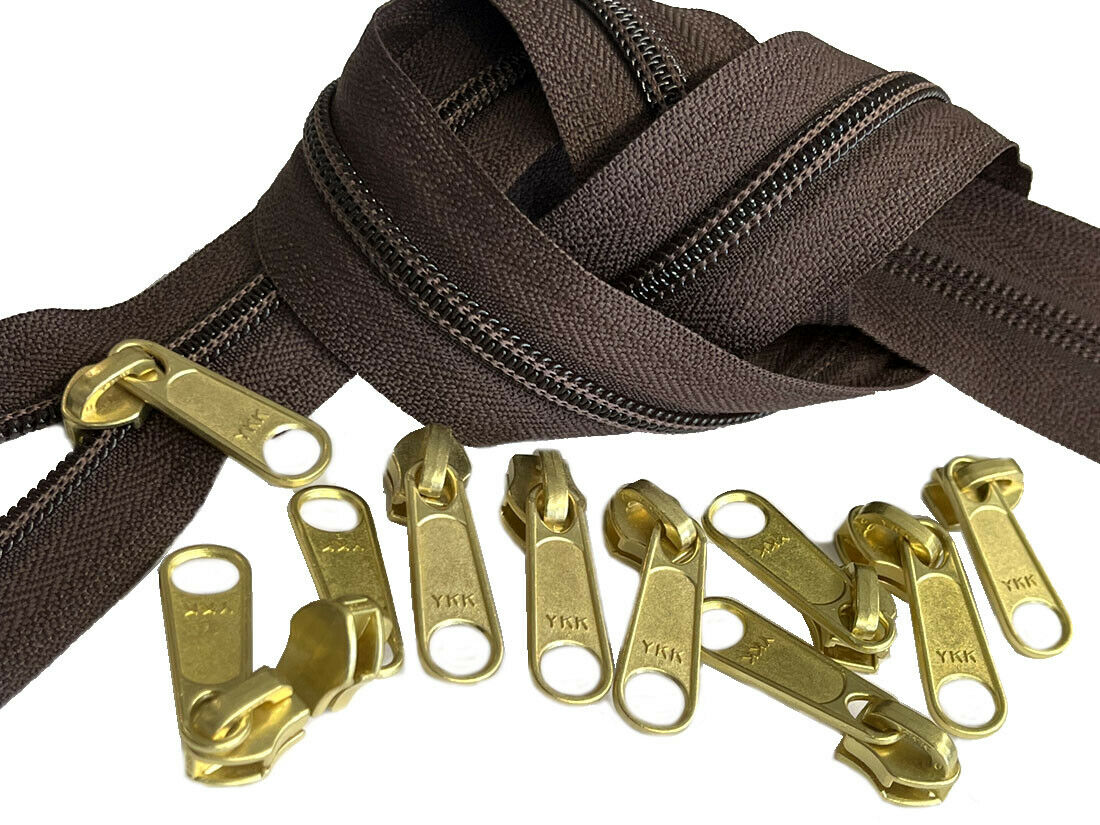 Zipper By The Yard & 9 Pulls Size #5 Burgundy - 026404943880