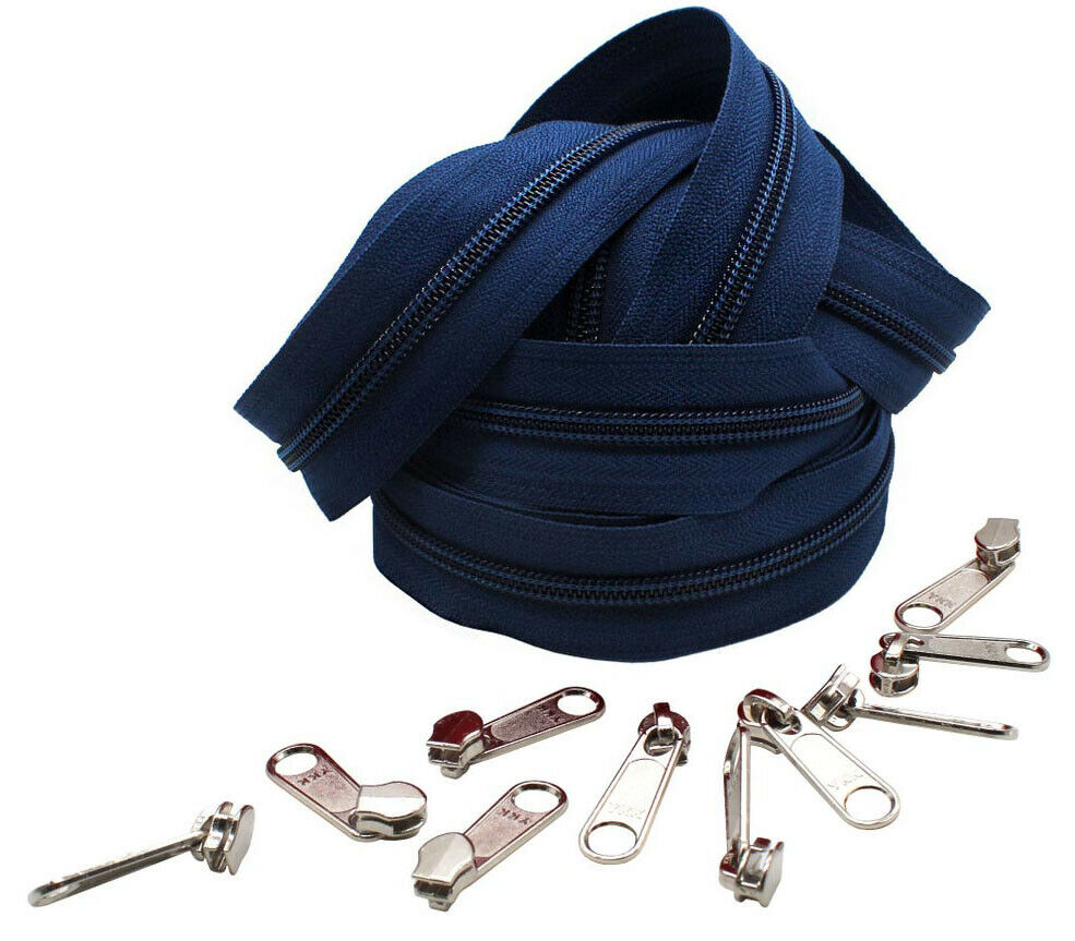 5 Nylon Coil Zipper By The Yard 10 Yard Long In Continuous - Temu Italy