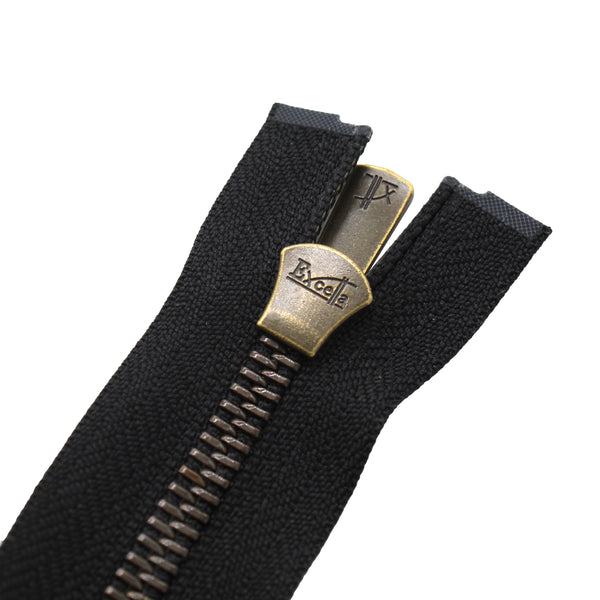 YKK #5 Excella Antique Brass Zipper - Separating