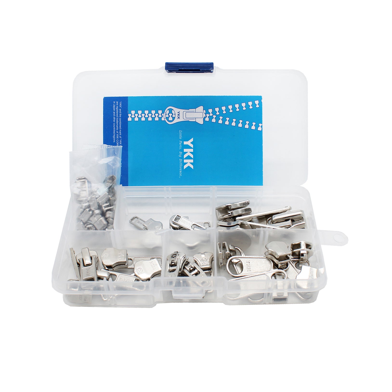 Zipper Repair Kit - #5 Vislon Auto Lock Sliders - 3 Universal Sliders and  Stops Included - Made in The United States