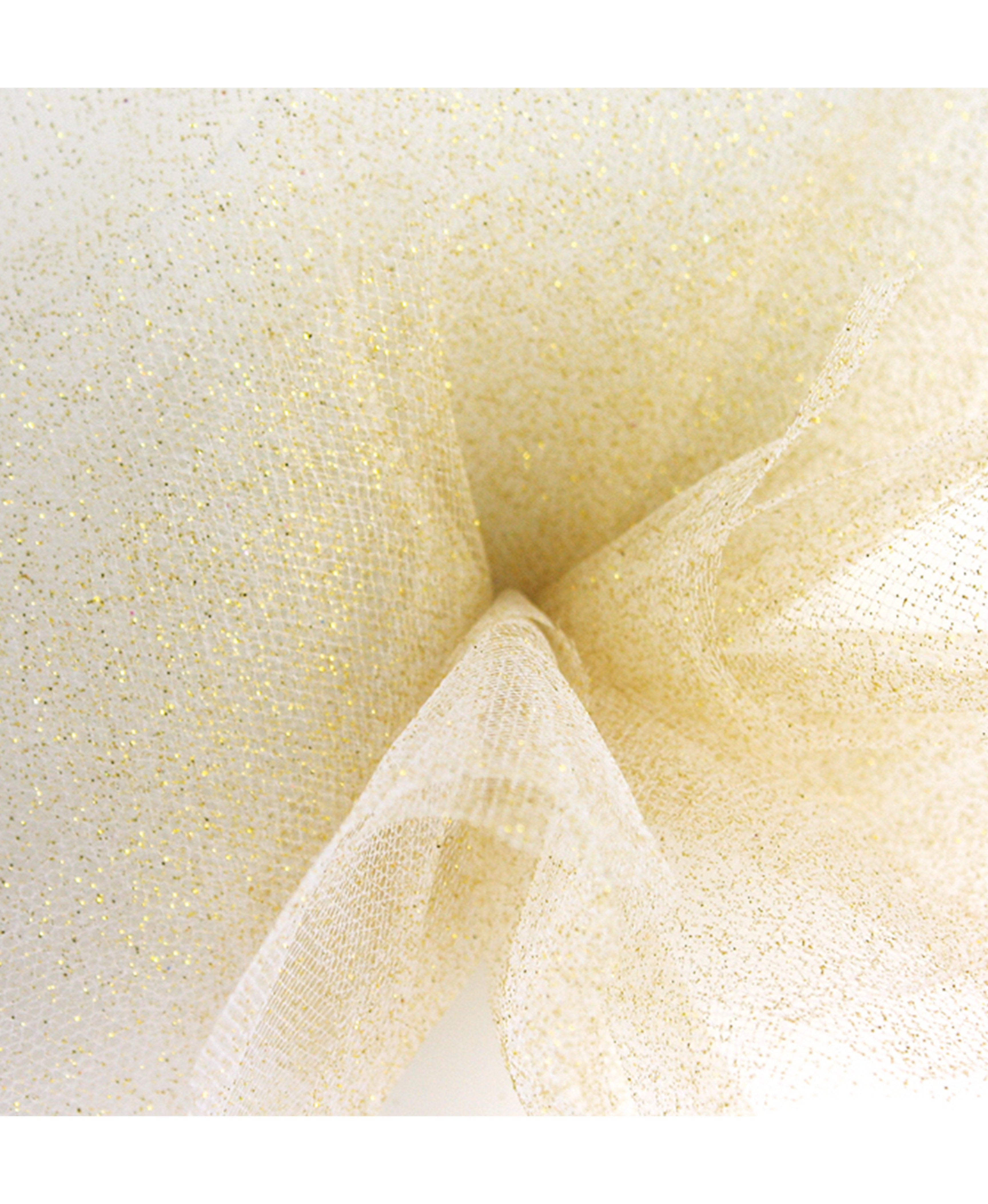 Golden Glitter Tulle Fabric Tulle Ribbon Sheer Scarf - Temu